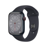 Apple Watch Series 8 41mm/ML (GPS + Cellular) Smart Watch Aluminum Case with Sport Band - Midnight